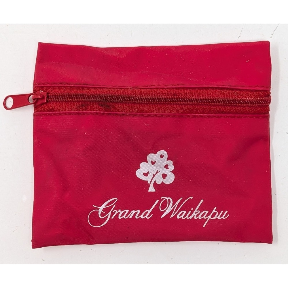 Grand Waikapu Country Club Maui Hawaii Golf Coin Tee Marker Purse Bag